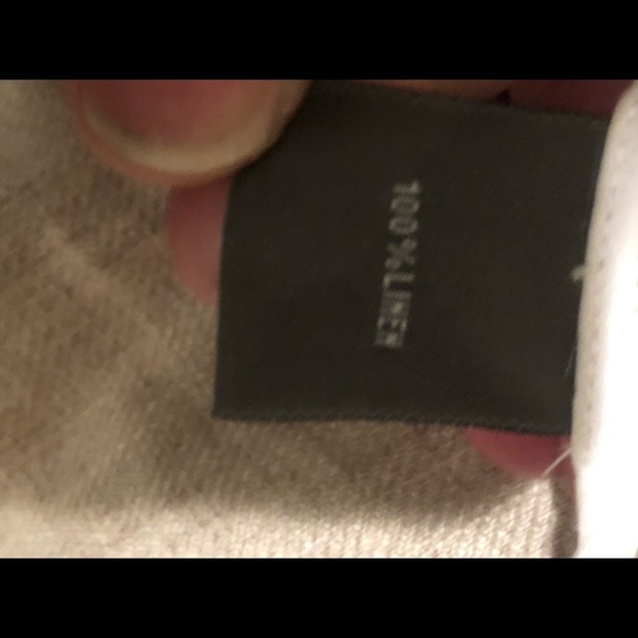 KENNETH COLE REACTION size 14 rusty orange linen mandarin color pockets - Picture 13 of 16